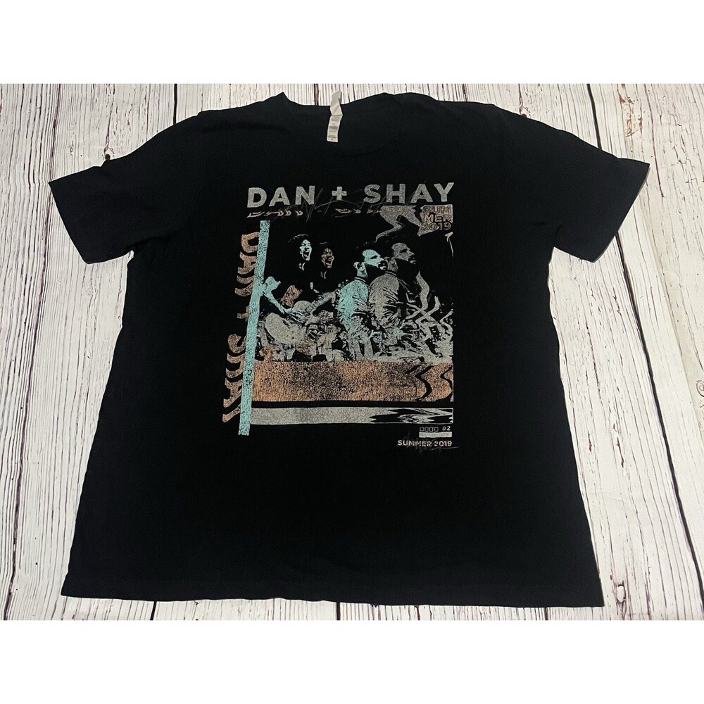 Dan + Shay Summer 2019 Country Music Concert Black T-shirt Size XL Extra Large